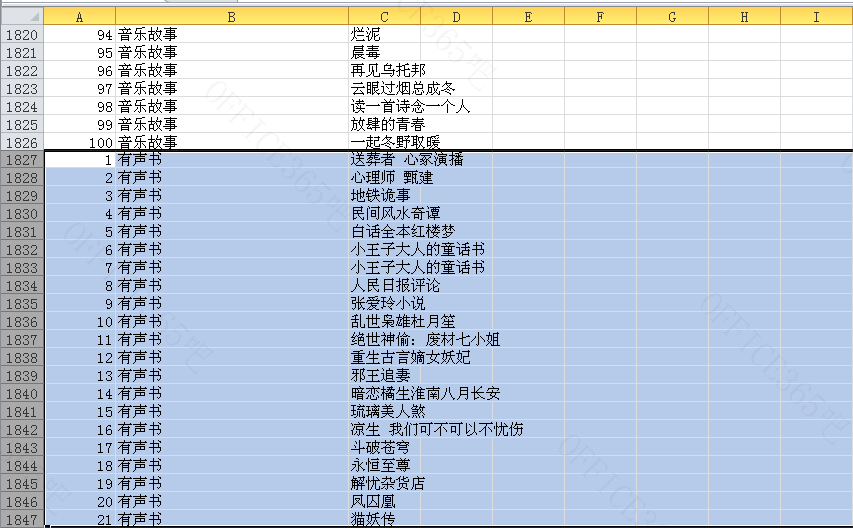excel怎么查看隐藏的行列