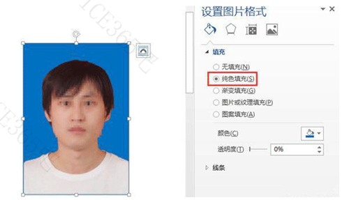word照片底色怎么改成蓝色