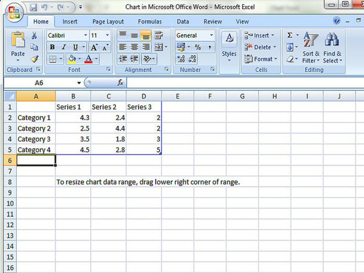 如何在microsoft word中制作图表