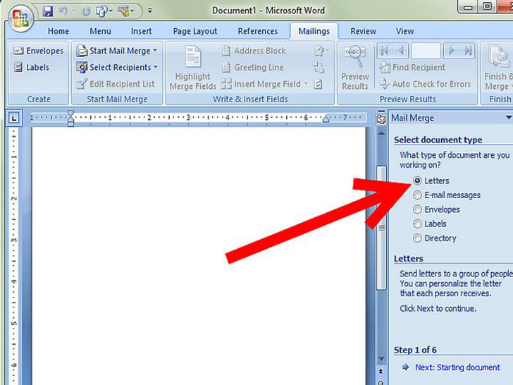 如何在microsoftword中合并邮件