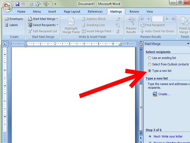 如何在microsoftword中合并邮件