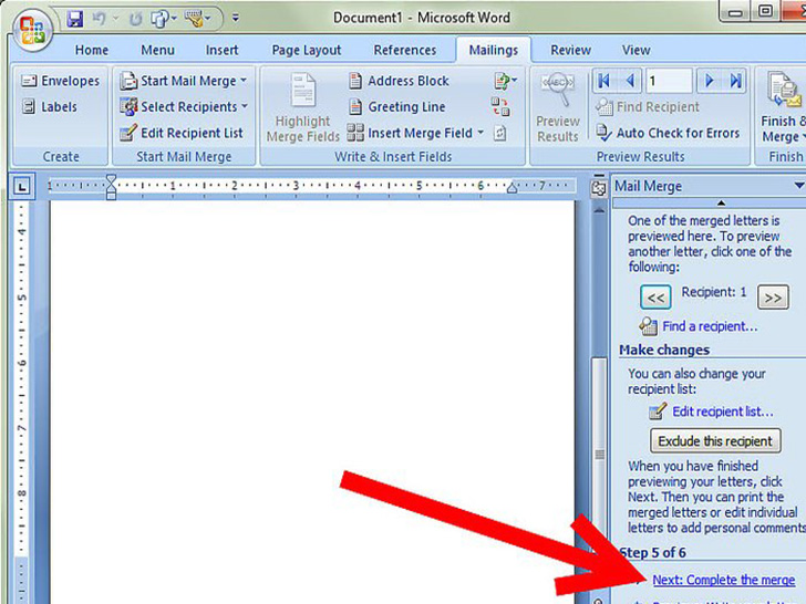 如何在microsoftword中合并邮件