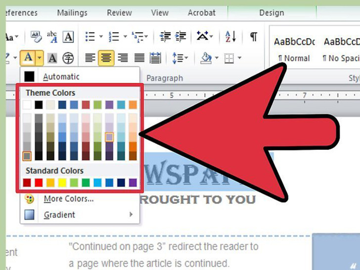 如何用microsoftword设计报纸