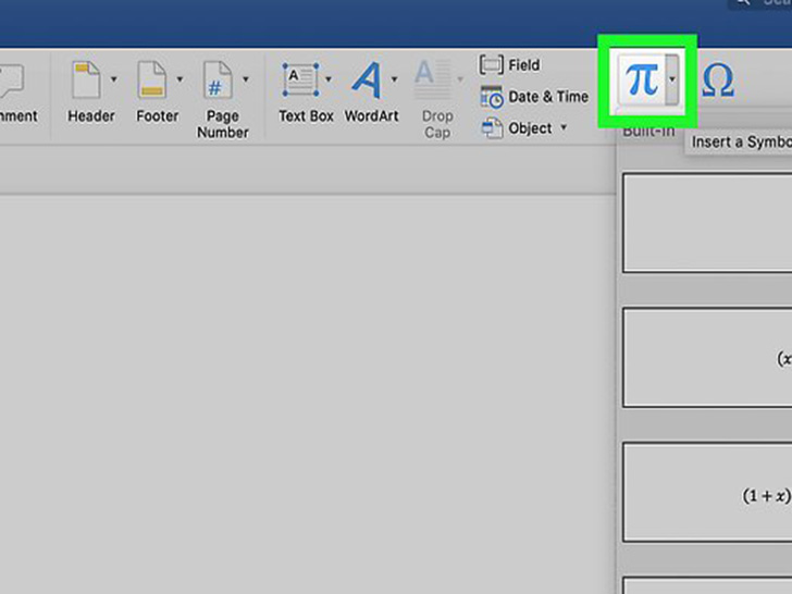 如何在microsoftword中插入公式