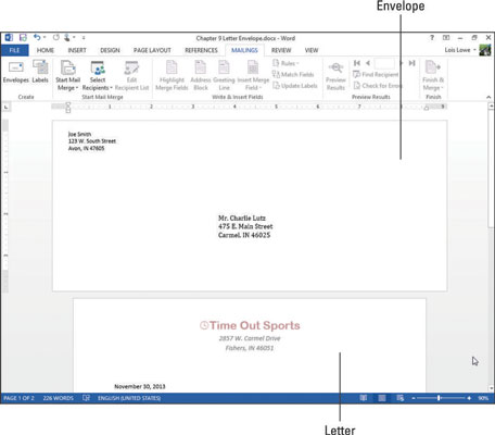 在word2010中可以创建普通信封,邮件信封