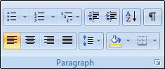 word2007 如何设置段落缩进