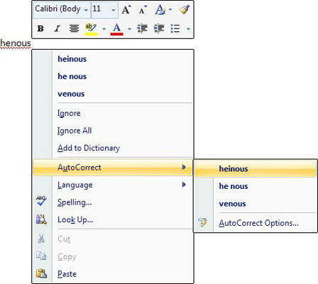 word2007如何开启自动更正功能