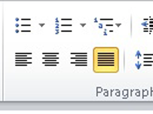 Word 2010文档中的对齐方式有