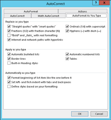word2013自动套用格式