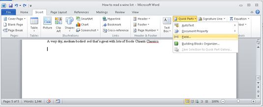 word2010日期和时间如何插入