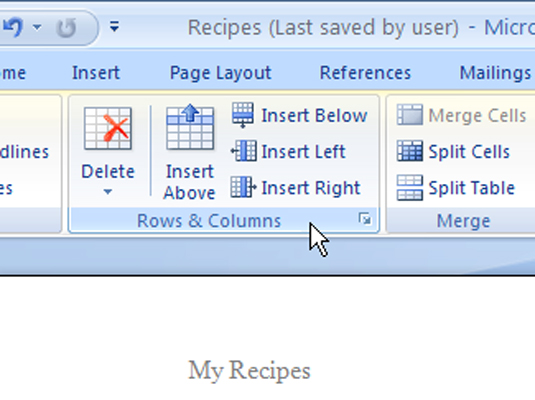 word2007中如何删除表格整列内容