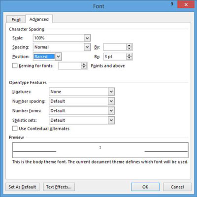 word2010中在哪设置上标和下标