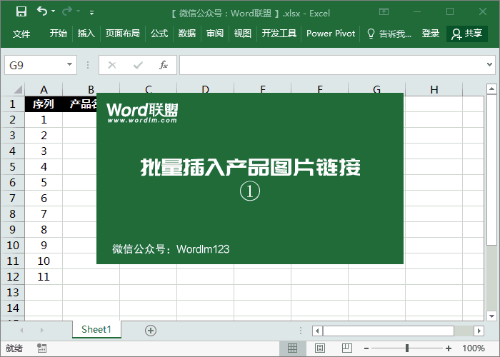 批量插入图片链接