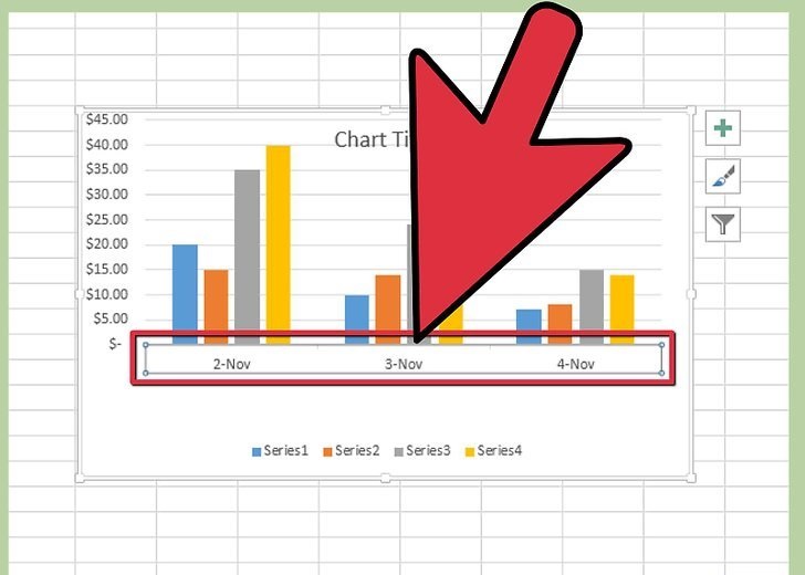如何给excel中的坐标轴加上标签