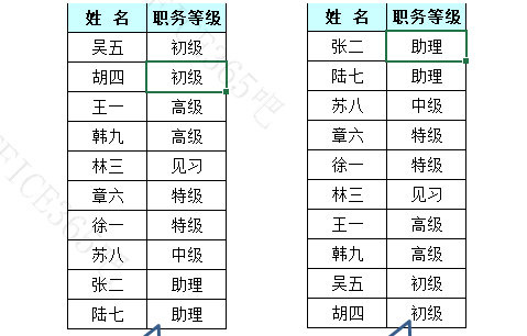 在excel中,可以按照自定义的序列进行排序