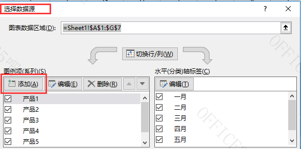 excel图表是动态的,当图表中修改了数据系列的值时