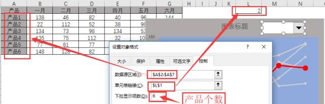 excel图表是动态的,当图表中修改了数据系列的值时